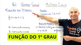 FUNÇÃO DO 1º GRAU  COMO CONSTRUIR GRÁFICO  RAIZ DA FUNÇÃO [upl. by Griffy48]