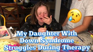 My Daughter With Down Syndrome Struggles During Behavior Therapy [upl. by Wimsatt]