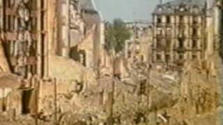 Frankfurt Germany 1944 total distruction WW2 by none stop bombing from B17s [upl. by Leroj]