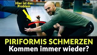 Piriformis Schmerzen KOMMEN IMMER WIEDER  Das hilft Wirklich  Übung selbst behandeln [upl. by Leifeste74]