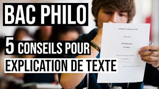 BAC PHILO  5 conseils pour ne pas rater son EXPLICATION DE TEXTE [upl. by Aihsa]