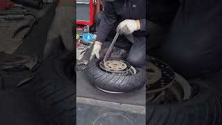 motorcycle tire installation [upl. by Asor474]