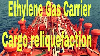 Gas tanker cargo compressorReliquefaction plant Ethylene carrier [upl. by Alaehs]