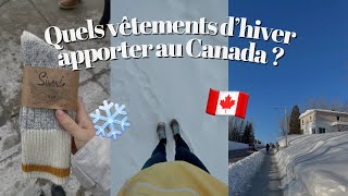 Quels vêtements apporter pour lhiver au Canada  Exchange Student ❄️ [upl. by Gershon]