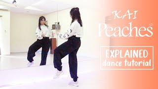 KAI 카이 Peaches Dance Tutorial  EXPLAINED [upl. by Port]