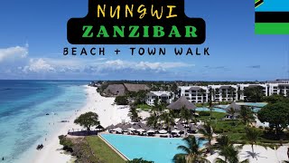 Nungwi Beach Zanzibar 🇹🇿 and town walk  First impressions [upl. by Derian]