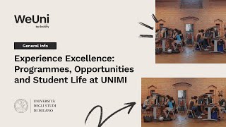 Experience Excellence Programmes Opportunities and Student Life at UNIMI [upl. by Absa]