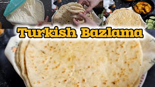 Fluffy and Soft Turkish Flatbread  How You Can Easily amp Quickly Make Bazlama No OvenTurkish Bread [upl. by Anaili]