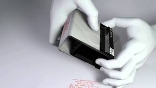 How to replace an ink pad on a 2000 Plus Printer Selfinking Stamp [upl. by Naitirb]