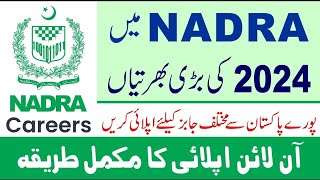 NADRA Jobs 2024  National Database amp Registration Authority Jobs 2024 [upl. by Annig]