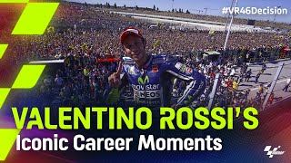 Valentino Rossis iconic moments 💛 [upl. by Druci355]