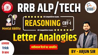 Reasoning RRB ALP Letter Analogies  Reasoning Analogy Best Tricks  साद्रश्यता  Study91 [upl. by Fricke]