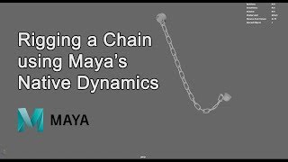 Rigging a chain in Maya 2017 Dynamics [upl. by Pippa]