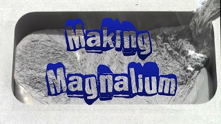 Making Magnalium for use in Pyrotechnics [upl. by Aivlis]