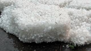 Hailstorm in Calgary August 5 2024 Sage Hill NW Canada [upl. by Philender]