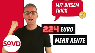 224 Euro mehr Rente  mit diesem Trick [upl. by Ocirnor]