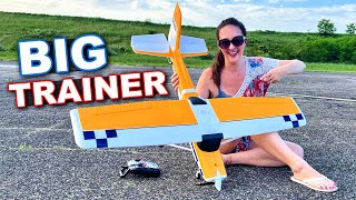 EASY FLIGHT Mode ACTIVATED  UNDER 200 RC Trainer Plane  FMS Ranger 1220mm [upl. by Atekahs34]