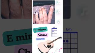 E minor chord guitar🎸🎵 shorts viral guitar music [upl. by Broida]