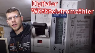 Digitalen Wechselstromzähler verdrahten ElektroM [upl. by Krantz]