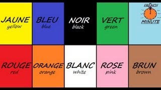 Learn French with Jublie2  French Colors The French Minute [upl. by Woods]