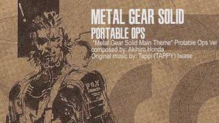 METAL GEAR SOLID PORTABLE OPS Main Theme AKA Showtime extended alternative version [upl. by Lovering]