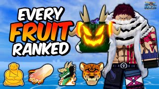 EVERY Fruit RANKED From WORST to BEST in Blox Fruits [upl. by Nitnilc595]