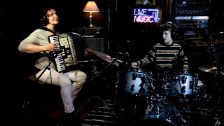 Astor Piazzolla  Libertango accordion and drums duo [upl. by Ankeny]