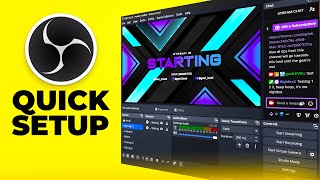 OBS Studio 7mins QUICK beginners Guide  Install Overlays Alerts Setup for Stream [upl. by Ravens273]