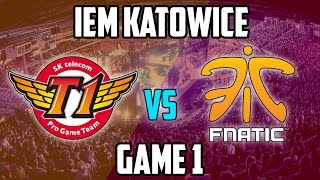 SKT vs Fnatic Grand Final Game 1  IEM Katowice 2016 World Championship [upl. by Mady20]