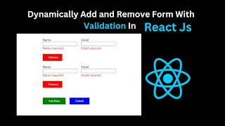 Dynamic Add Remove Multiple Input Field With Validation In React Js [upl. by Jenni]