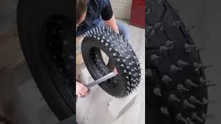 DIY Moto Tires in Snow Course 🛞 [upl. by Attenyl]