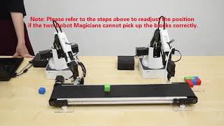 Connect the Dobot V3 Magician with a conveyor belt [upl. by Ordway43]