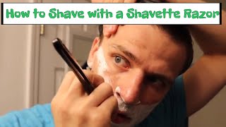 How to Shave with a Shavette Razor Parker PTB [upl. by Eilitan61]