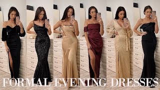 FORMAL EVENING DRESSES TRY ON ✨ [upl. by Acquah198]