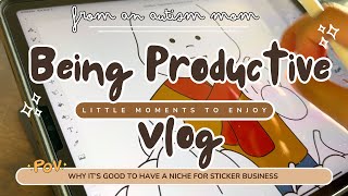 Sticker Niche for Sticker Business Family Vlog [upl. by Aundrea]