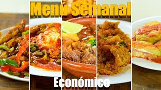 Menú Semanal n° 7 Recetas caseras [upl. by Eceinej]