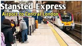 🇬🇧 Stansted Airport To Central London By Standard Express [upl. by Romeyn]