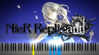 Kainé Salvation NieR Replicant  Synthesia  Piano Tutorial [upl. by Beckerman]