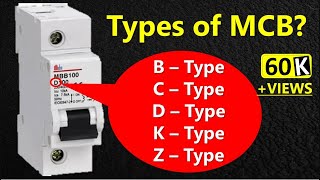 MCB Types and their Applications  Types of MCB [upl. by Annav90]