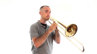 Trombone Lesson 7 First Five Notes F Eflat D C Bflat [upl. by Drape]