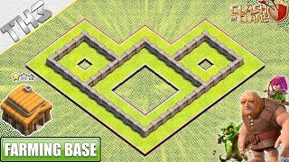 New BEST Town Hall 3 TH3 Farming Base with REPLAY  Clash of Clans [upl. by Tankoos]