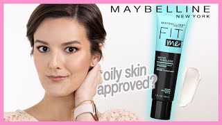 Maybelline Fit Me Matte  Poreless Mattifying Face Primer  Oily Skin Approved 16hr Wear [upl. by Kristopher]