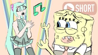 quotSomebody that I Used to Knowquot MikuSponge Animation [upl. by Nolahc851]