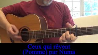 Ceux qui rêvent Pomme reprise guitare voix 2017 [upl. by Esinad]