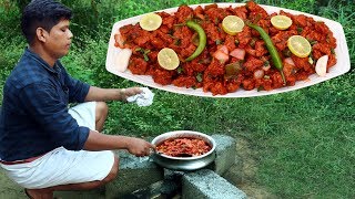 RESTAURANT CHILLI CHIKEN  Spcy Indian Recipe  Village Food Channel [upl. by Charmaine]