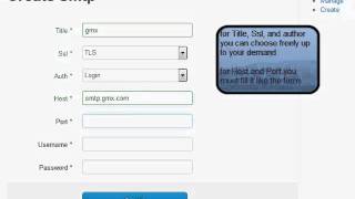Setting SMTP in GMX [upl. by Moitoso]