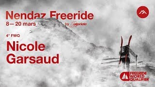 Nendaz Freeride 4 FWQ  Qualifications 2019  Nicole Garsaud [upl. by Melodee]