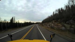 James Bay Highway To Chisasibi from Ottawa Time Lapse November 18th to 20th 2015 [upl. by Cnut]