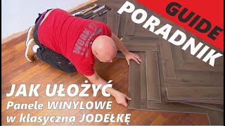 Panele Winylowe Na Starą Podłogę Układanie w Jodełkę Klasyczną Herringbone Poradnik Jak Kłaść Panele [upl. by Auvil]