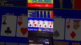 Yes Dealt 5s Quads videopoker gambling highroller quads handpay livelife365 jackpot [upl. by Boice]